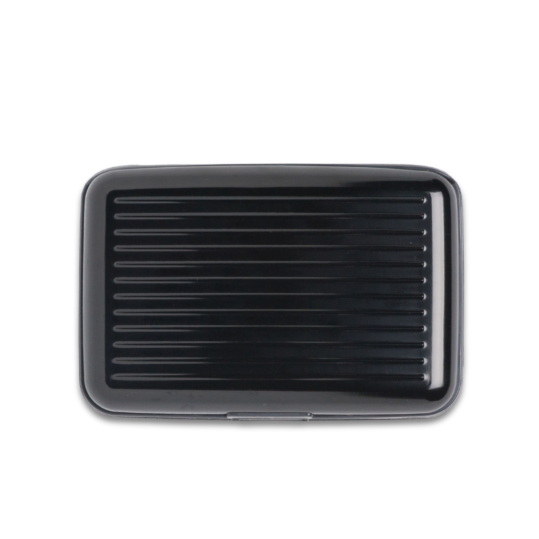 Black Solid Armored Wallet