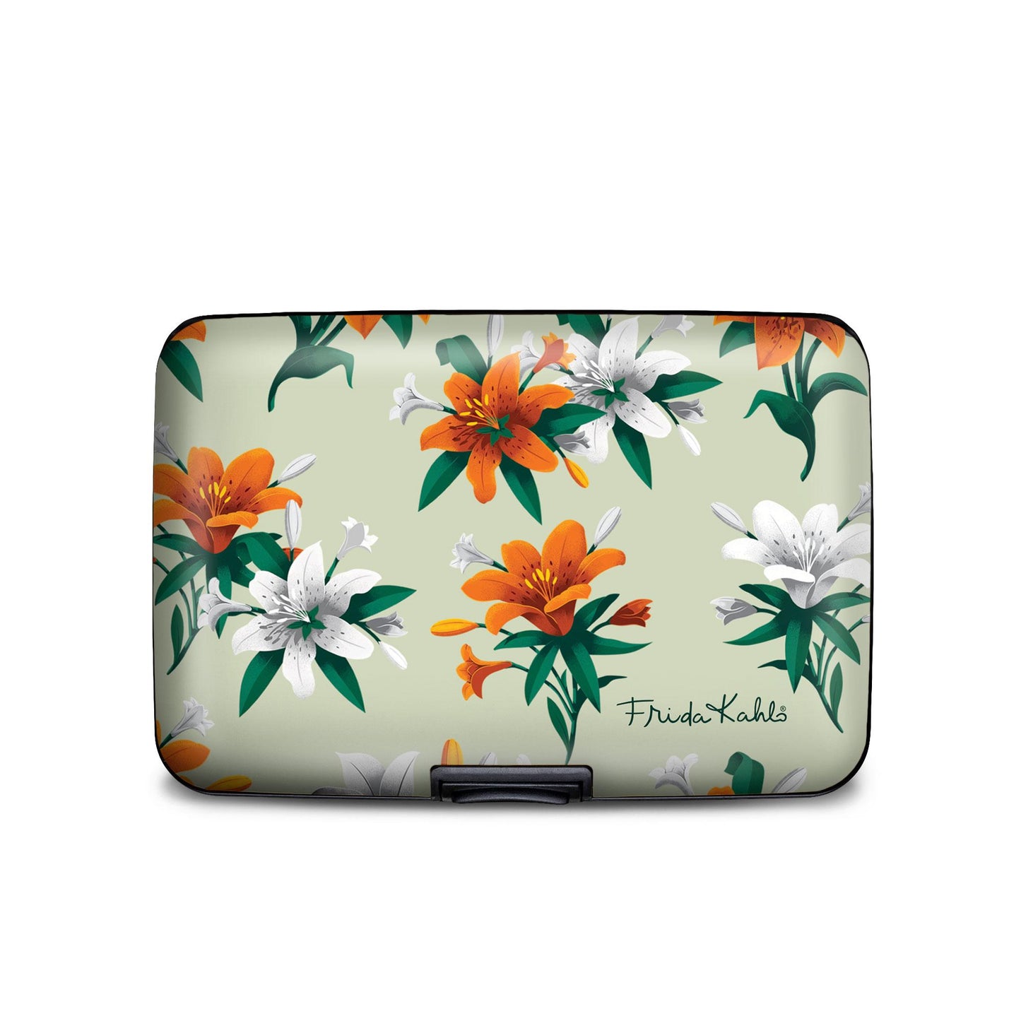Frida Tiger Lily Mint Pattern Armored Wallet