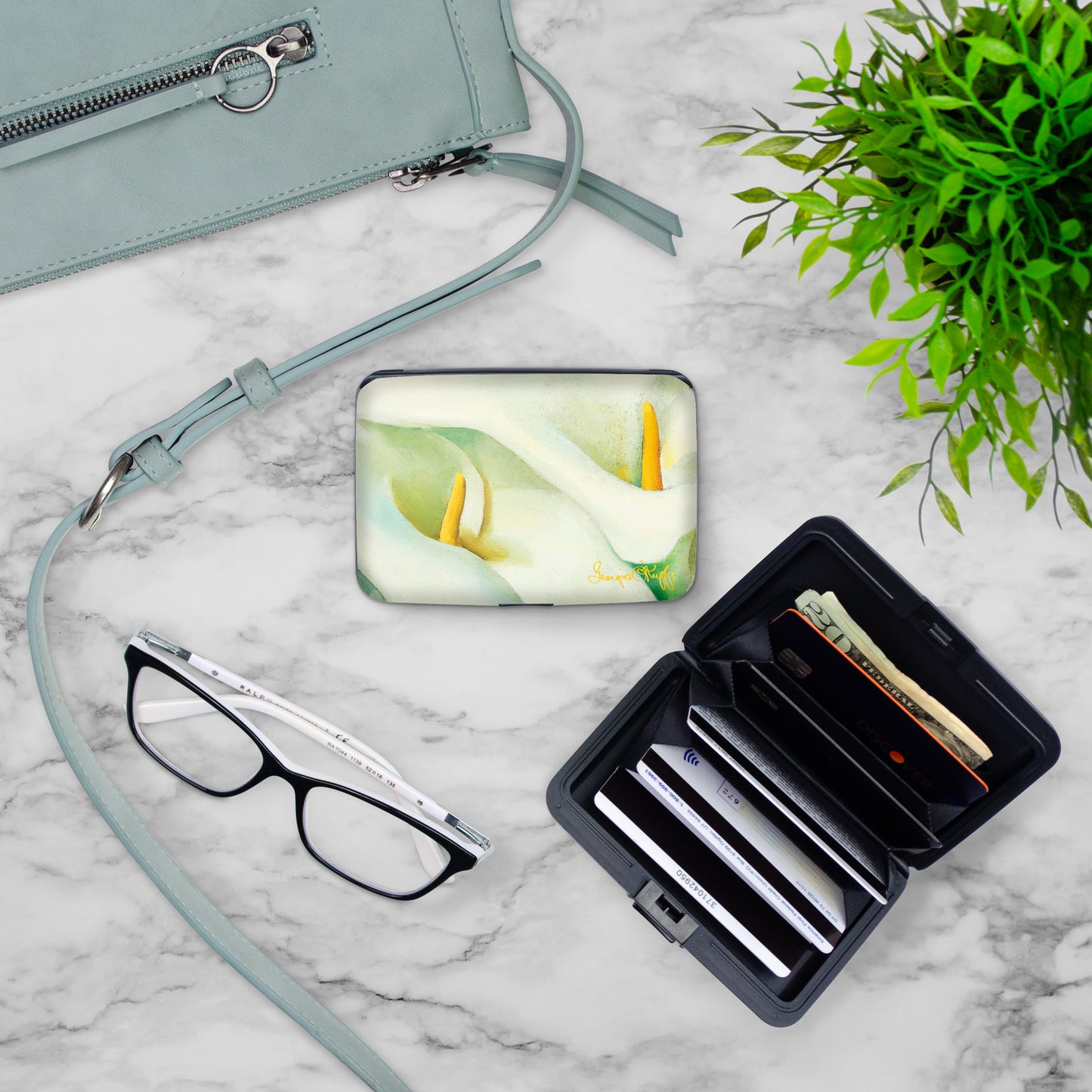 O'Keeffe Calla Lilies Armored Wallet