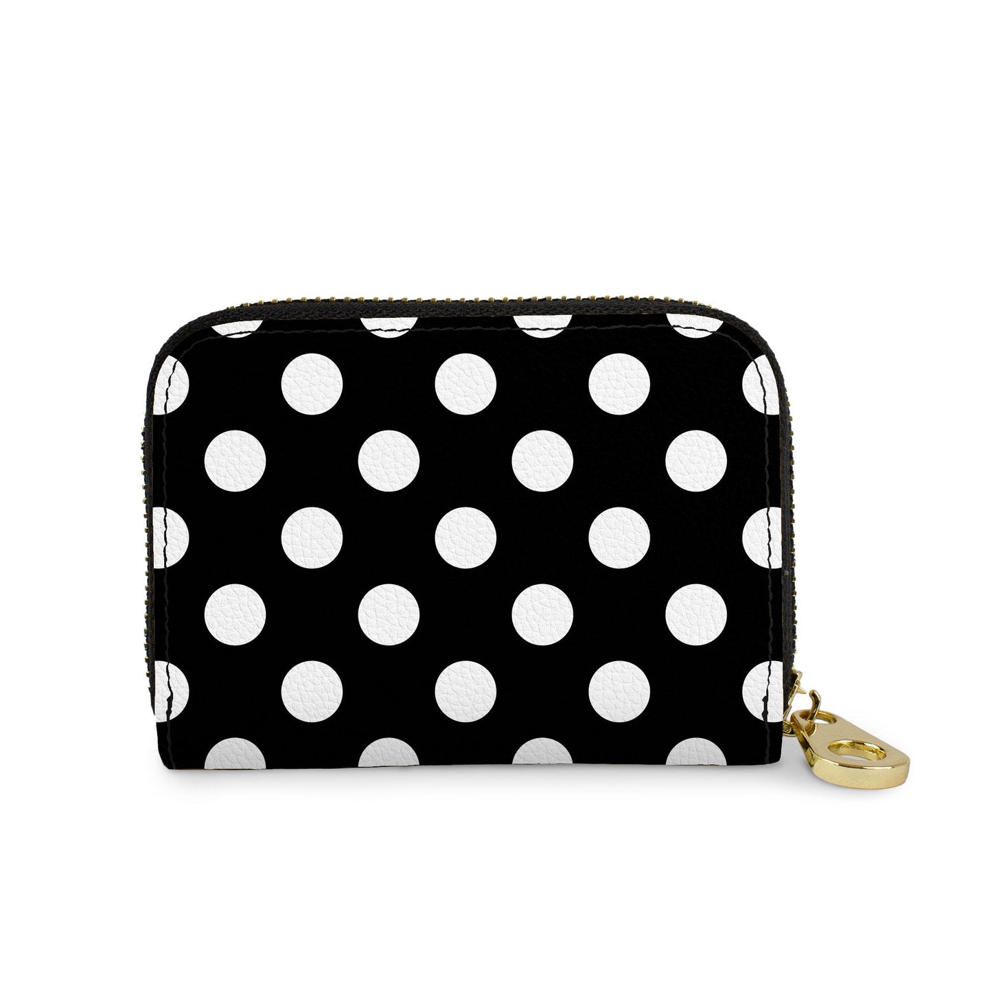 🎁 Polka Dot Black/White Zipper Wallet (100% off)