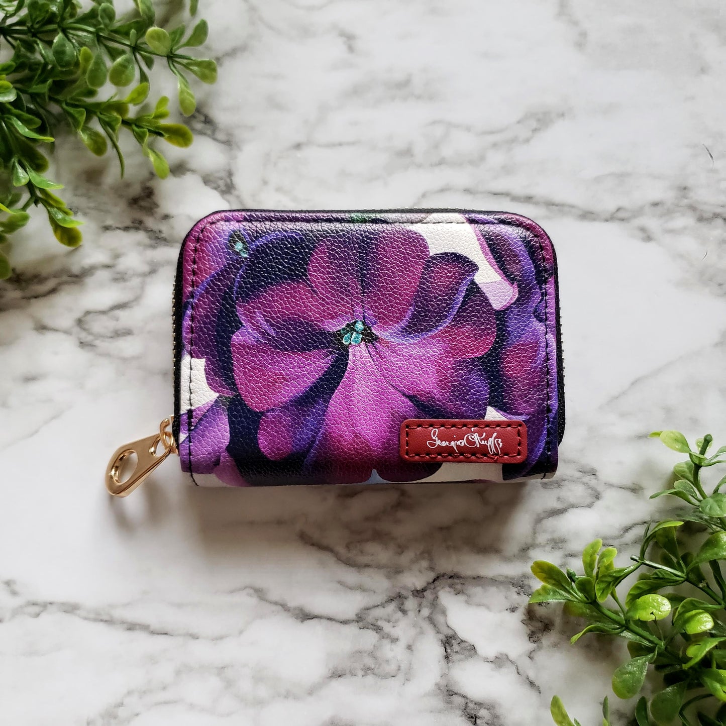 Georgia O'Keeffe Petunia Zipper Wallet
