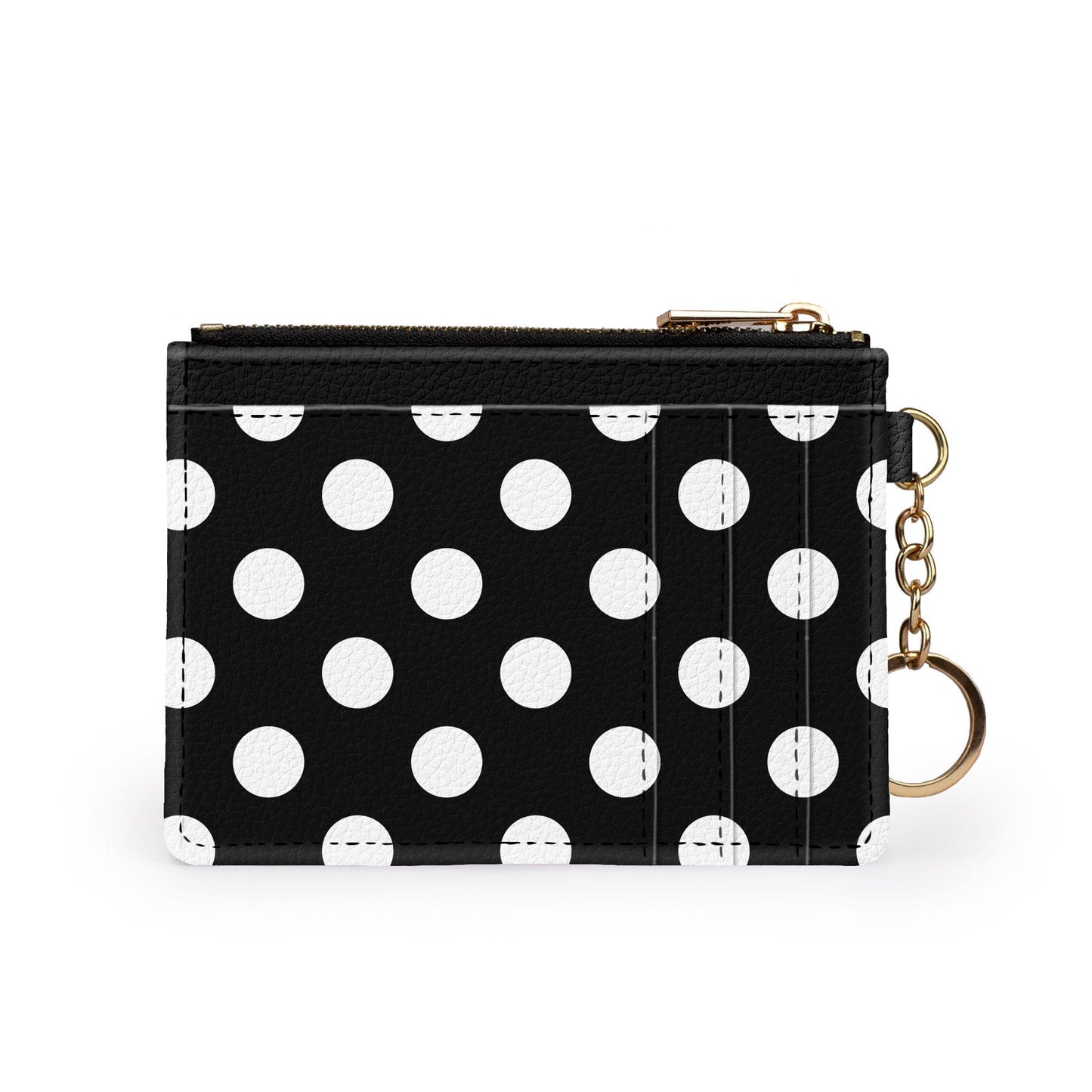🎁 Polka Dot Black/White Keychain Wallet (100% off)