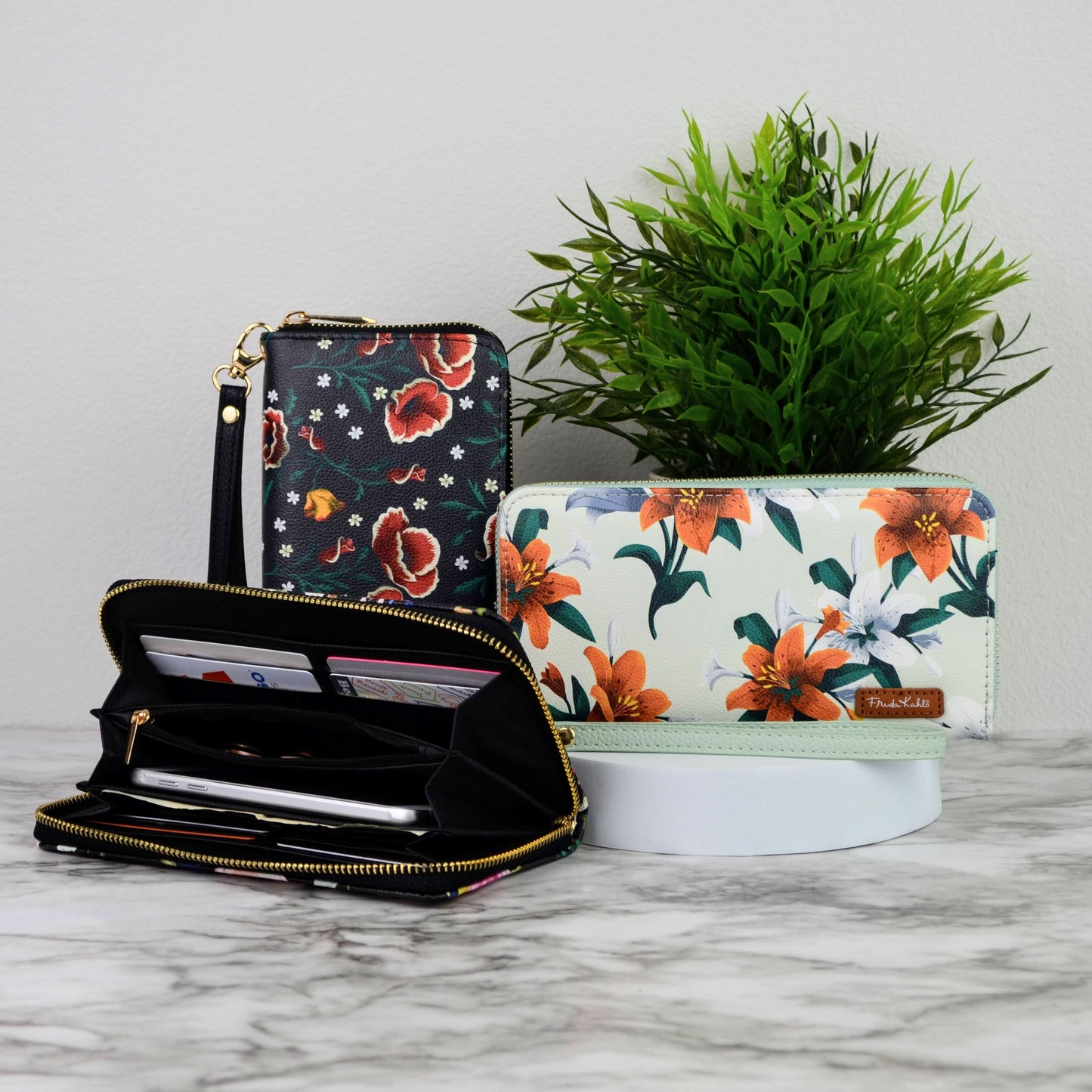 Frida Kahlo Poppies Wristlet