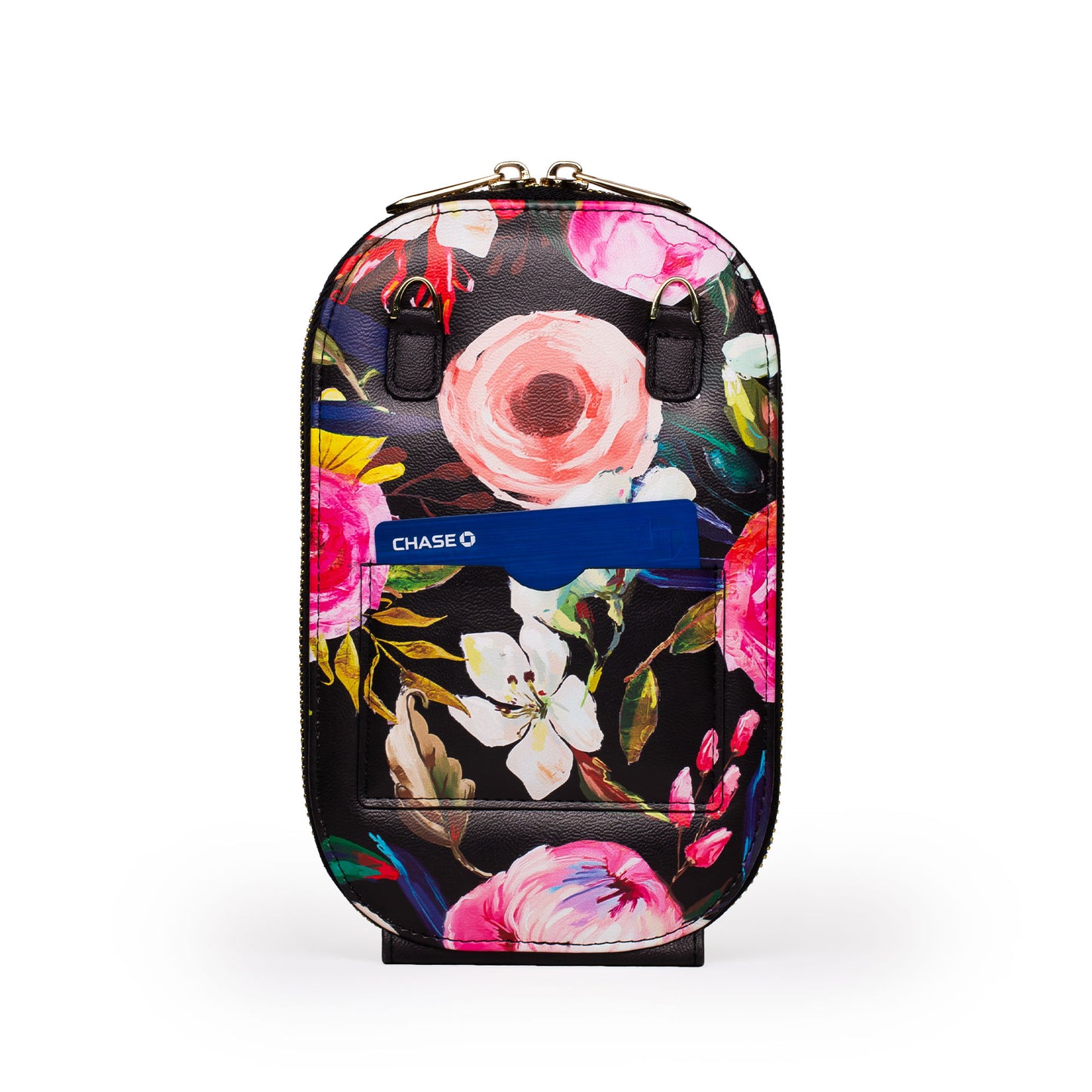 Floral On Black Crossbody