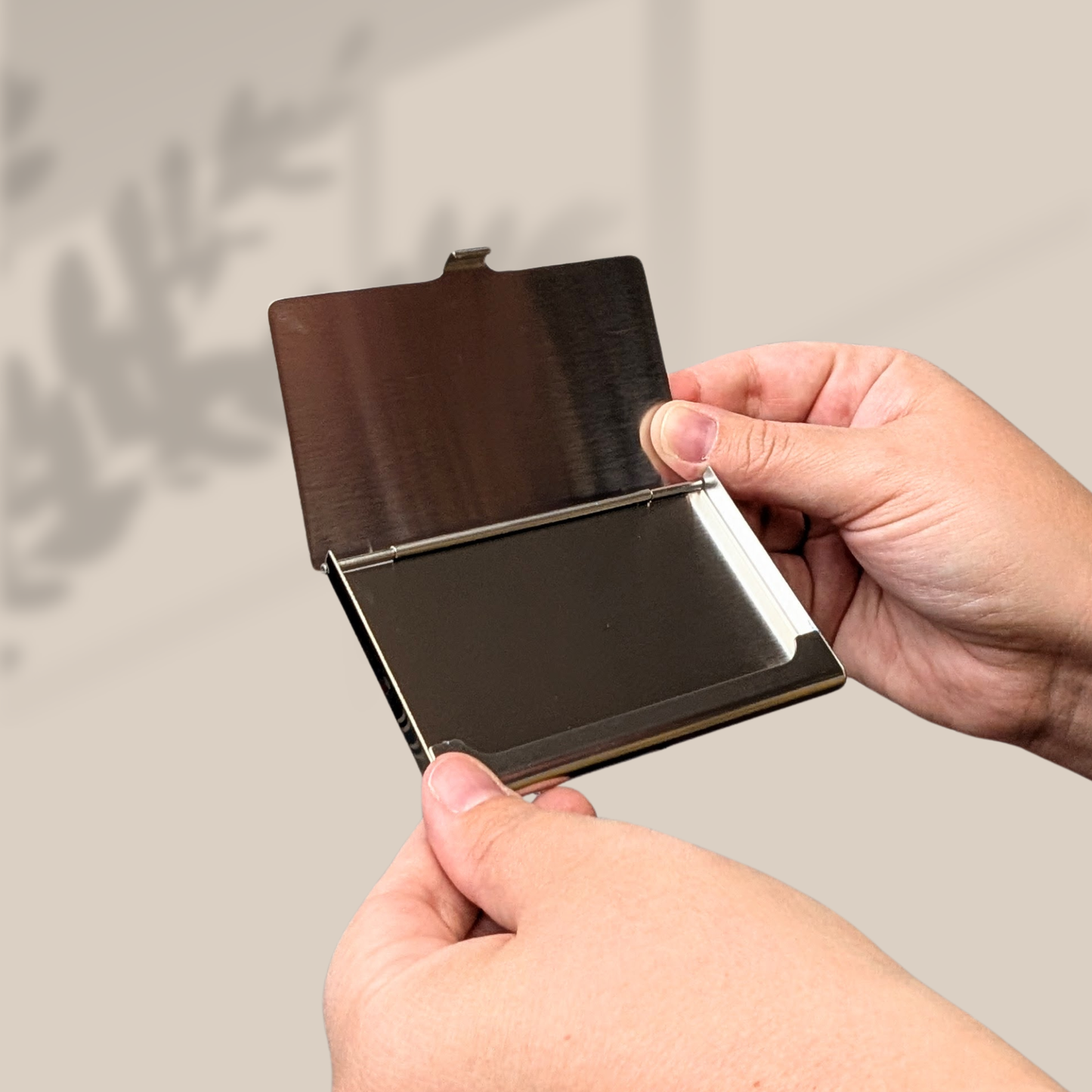 Monet Lily Bridge Stainless Steel Card Case