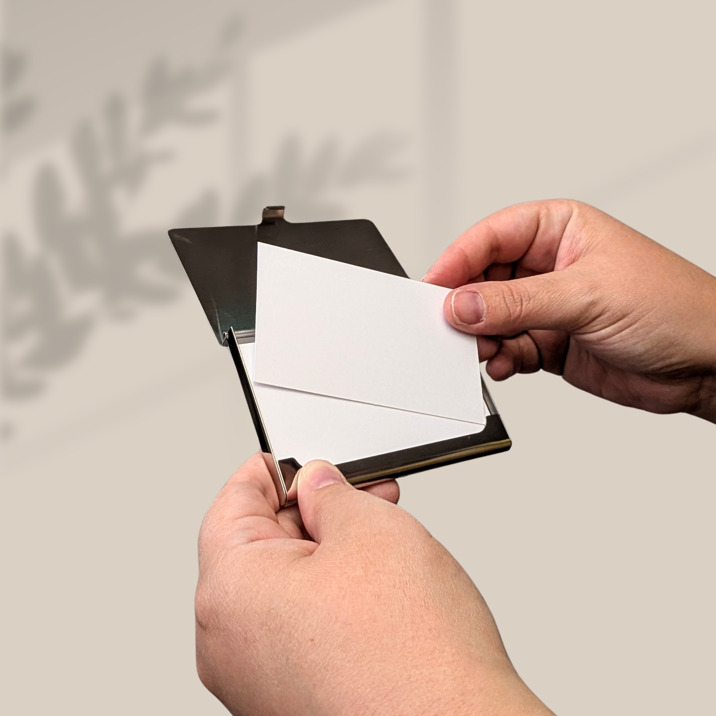 Cardinal Stainless Steel Card Case - PREORDER
