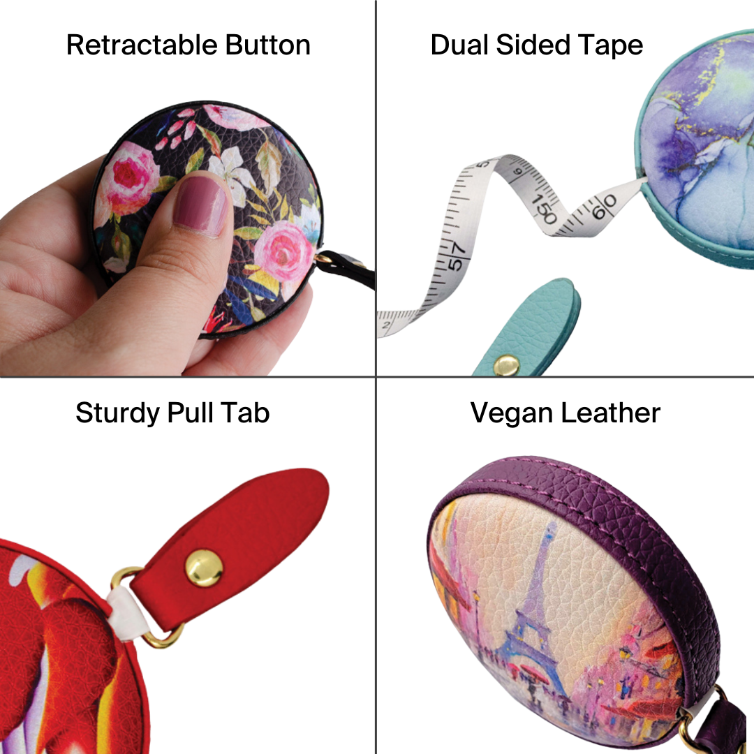 Enameled Orchids Tape Measure