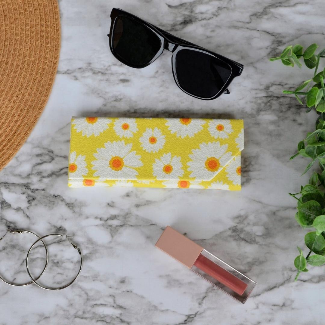 Yellow Daisies Eye/Sunglass Case