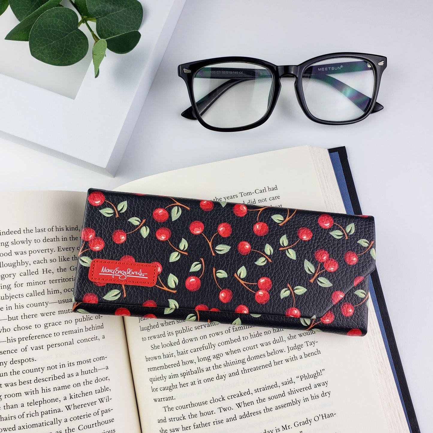 Mary Engelbreit Cherries Eyeglass Case