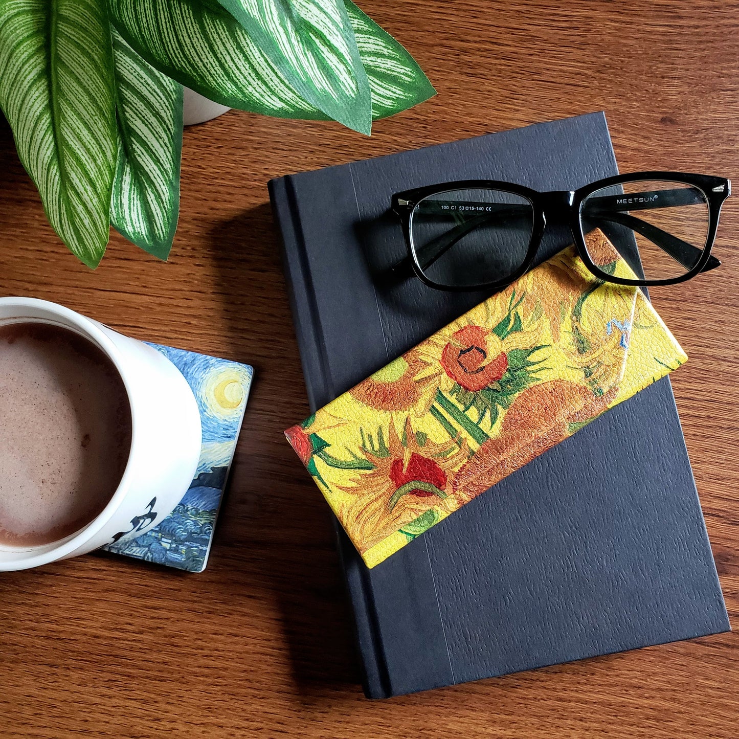 Van Gogh Sunflowers Eyeglass Case