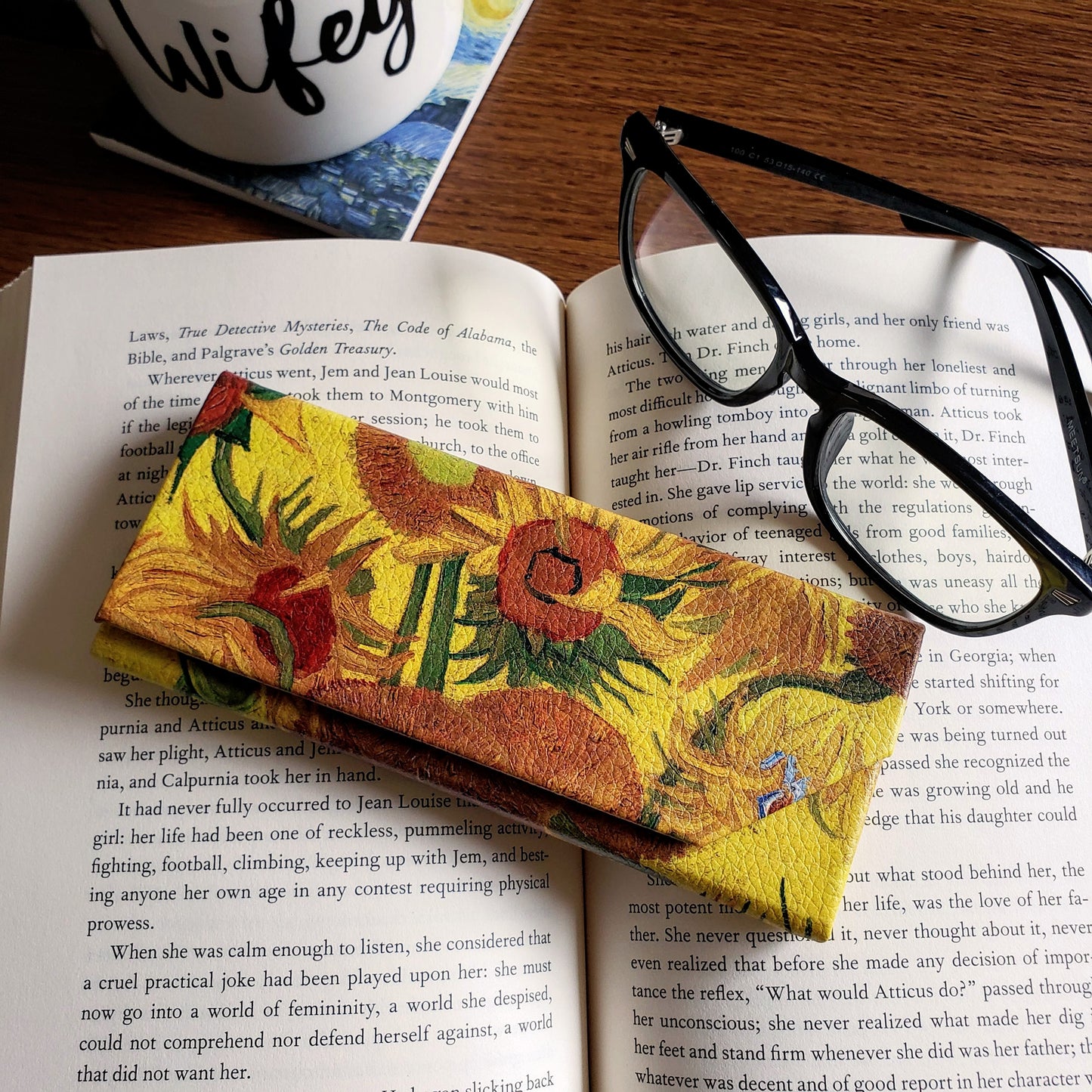 Van Gogh Sunflowers Eyeglass Case