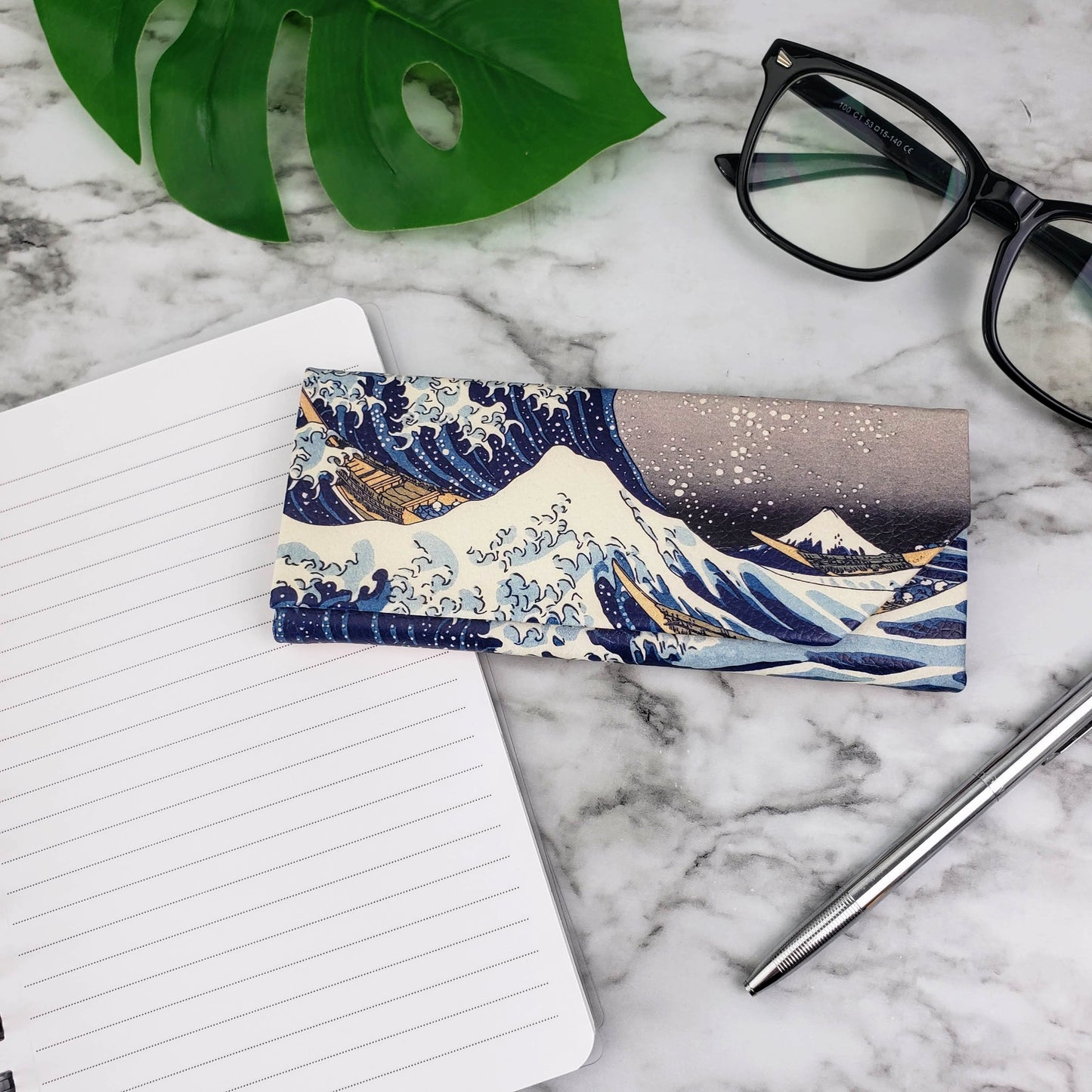 Hokusai Wave Eyeglass Case