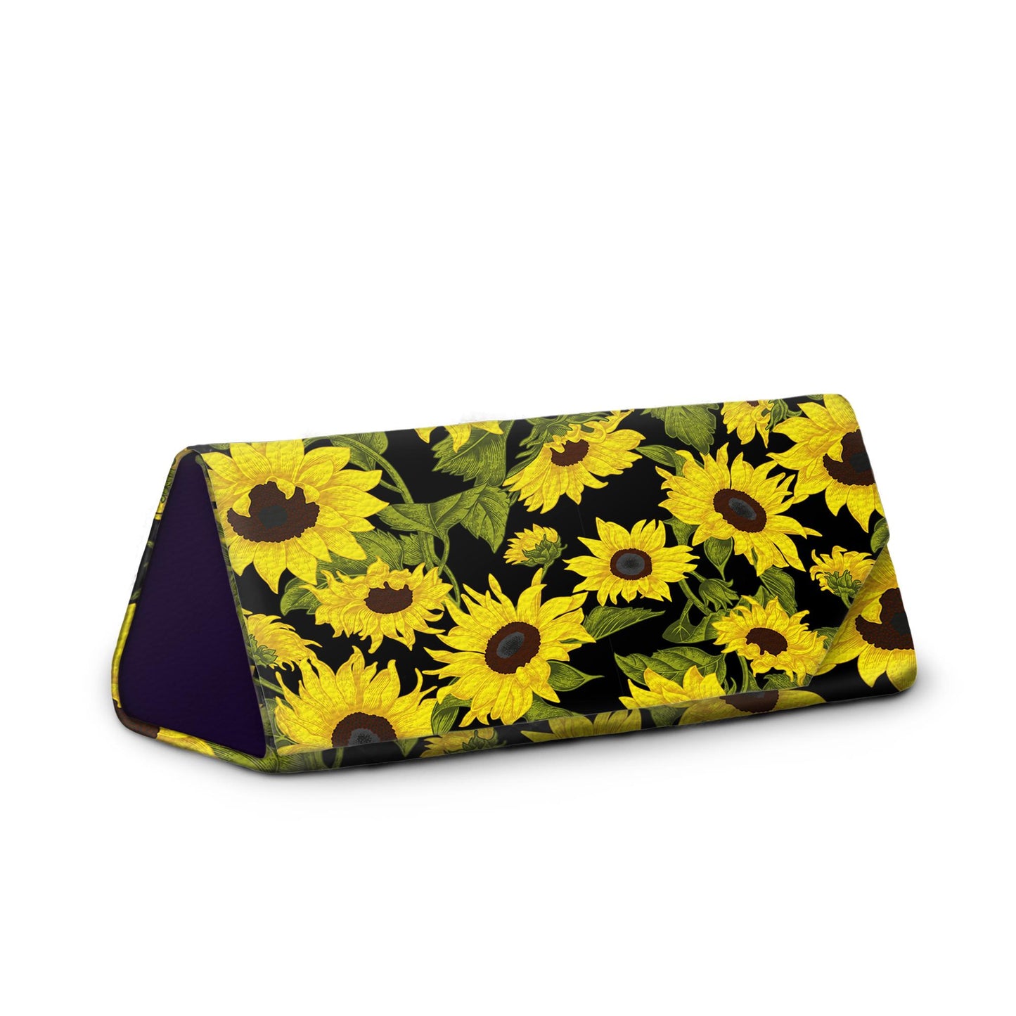 🎁 Sunflower On Black Eyeglass Case (100% off)