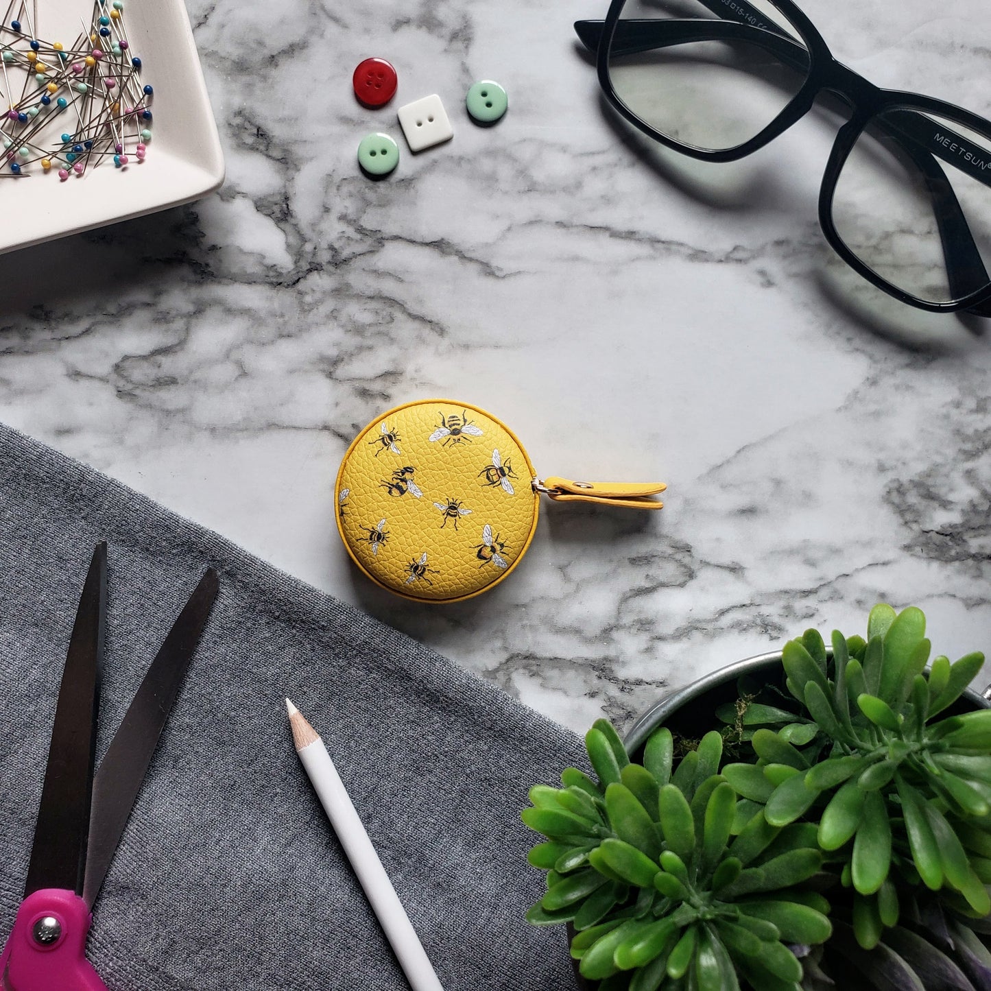 Mary Lake Thompson Bees Tape Measure