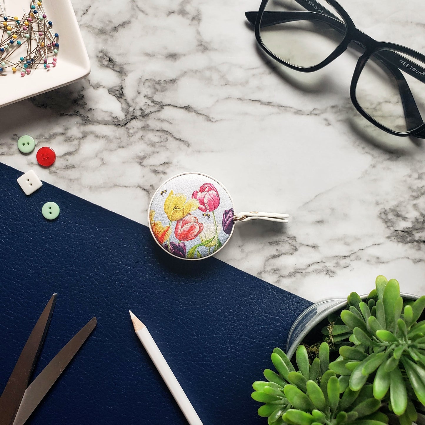 Mary Lake Thompson Tulips Tape Measure