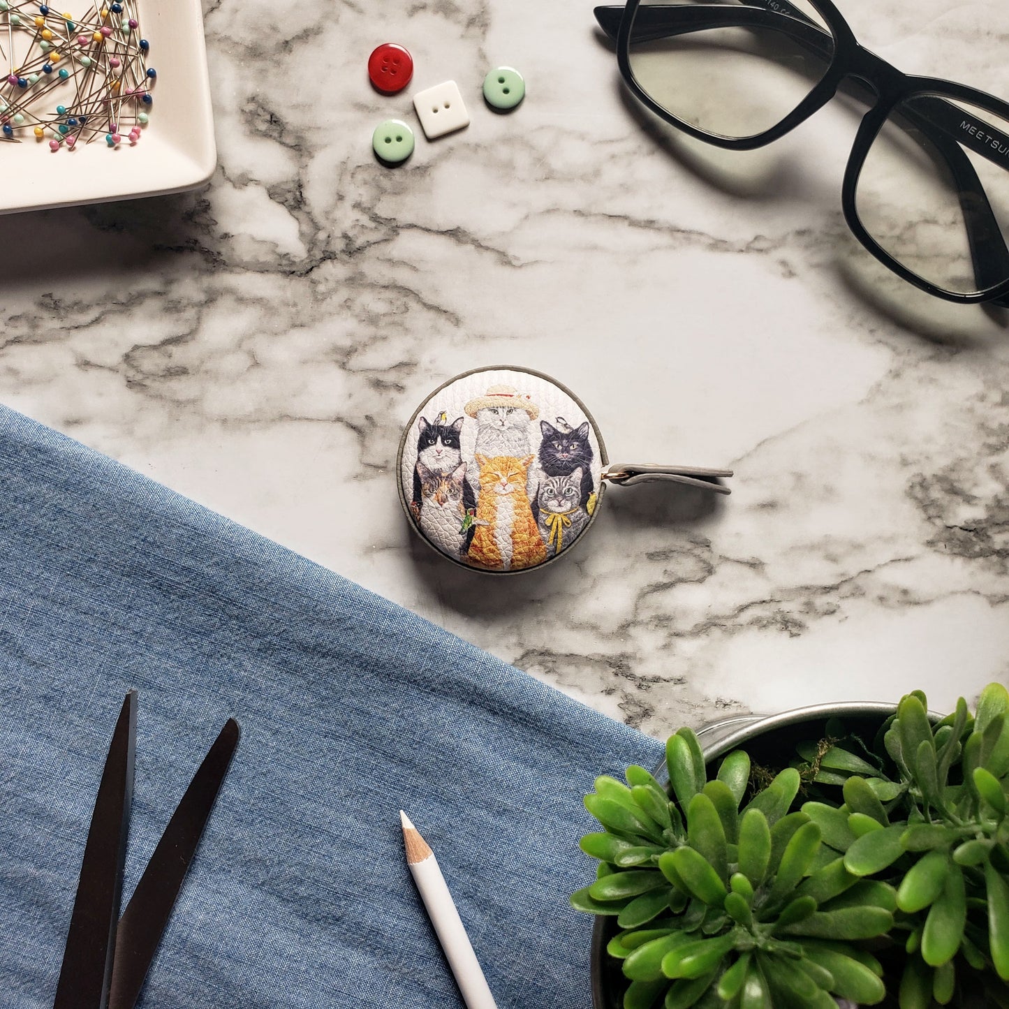 Mary Lake Thompson Cats Tape Measure