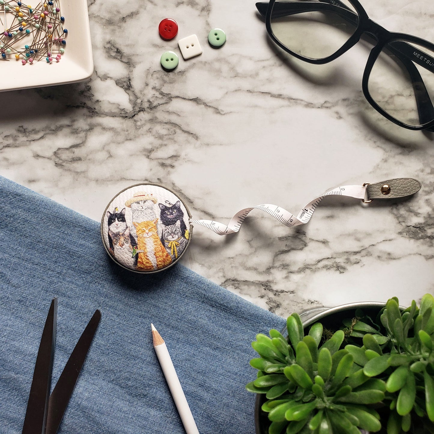 Mary Lake Thompson Cats Tape Measure