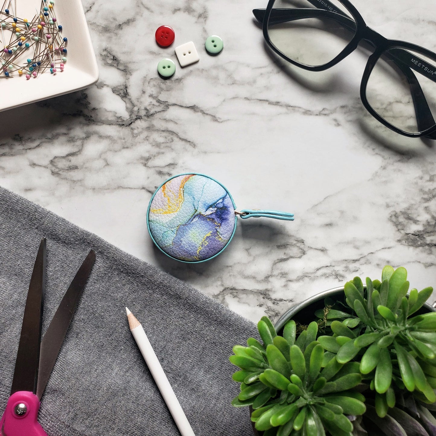 Blue Marble Tape Measure