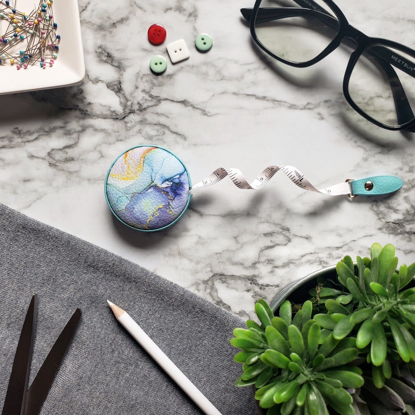 Blue Marble Tape Measure