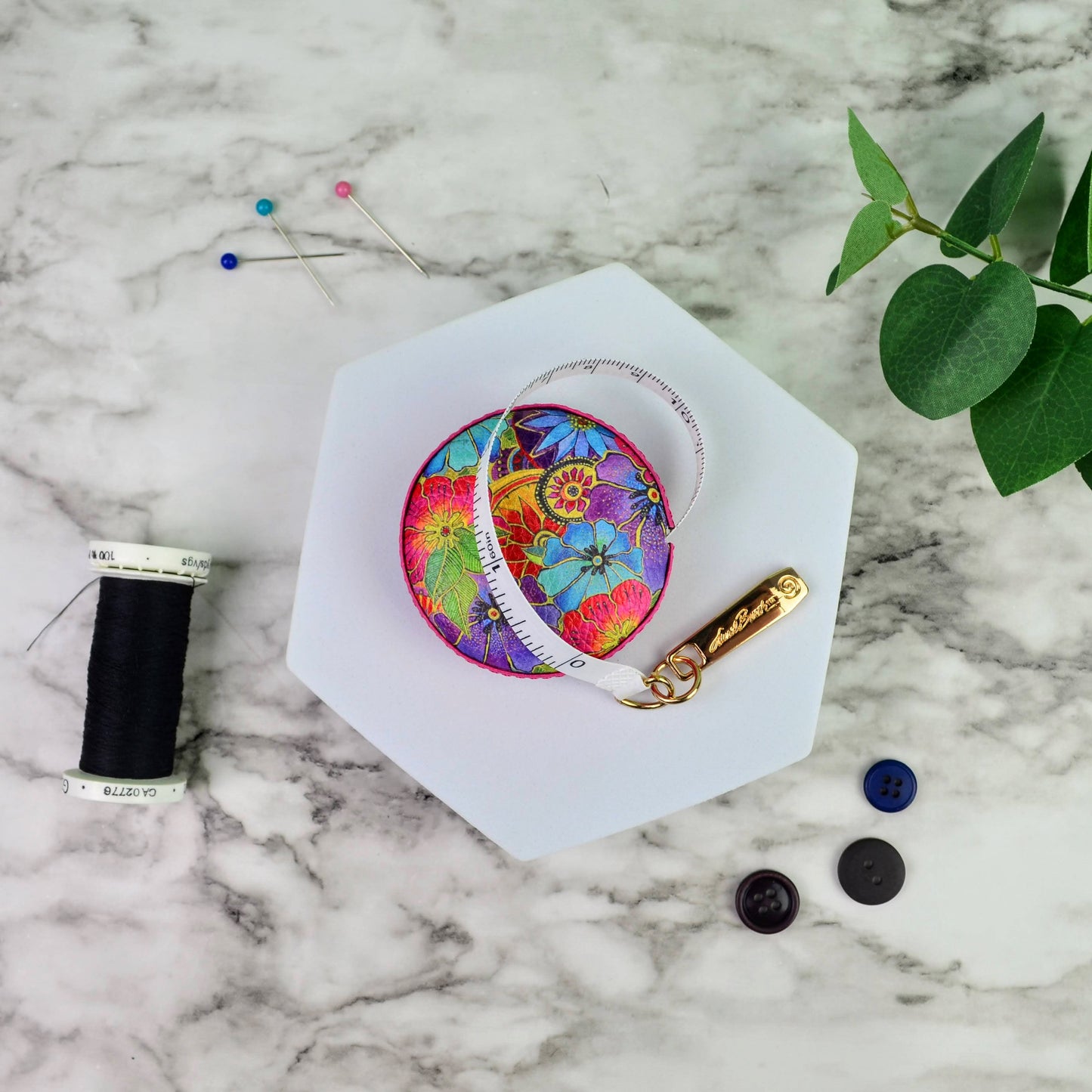 Laurel Burch Blossoming Floral Tape Measure