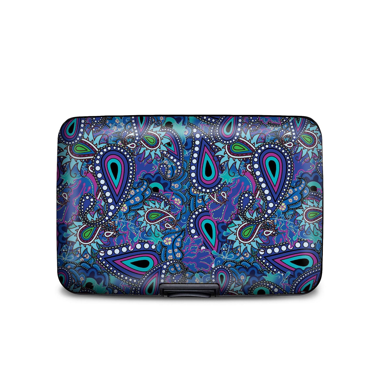 Paisley Blue Armored Wallet