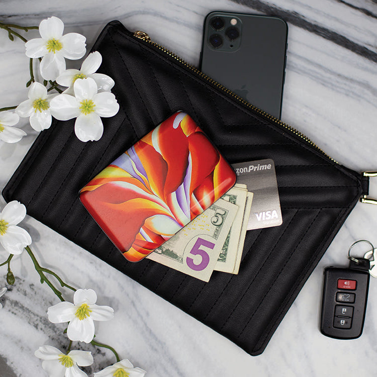 O'Keeffe - Red Canna Armored Wallet