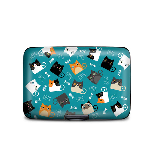 Cats with Fish Armored Wallet