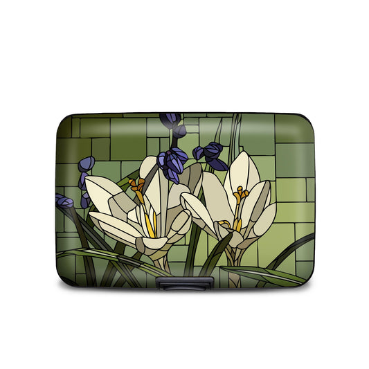 Art Glass Crocus Armored Wallet