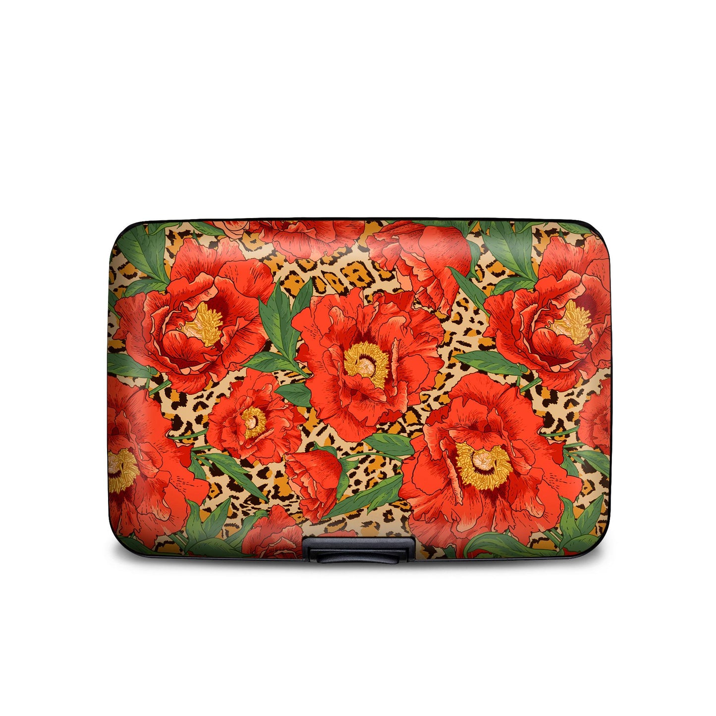 Floral Leopard/Poppy Armored Wallet