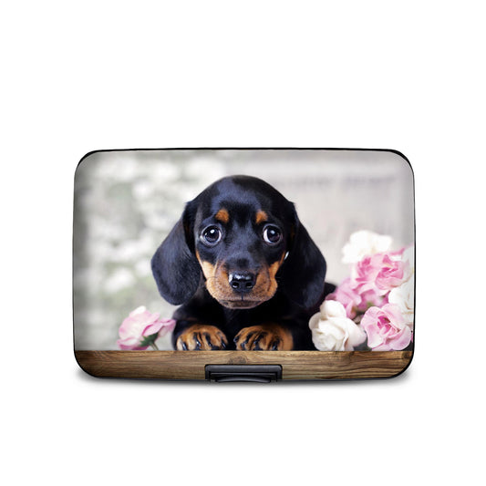 Puppy Dachshund  Armored Wallet