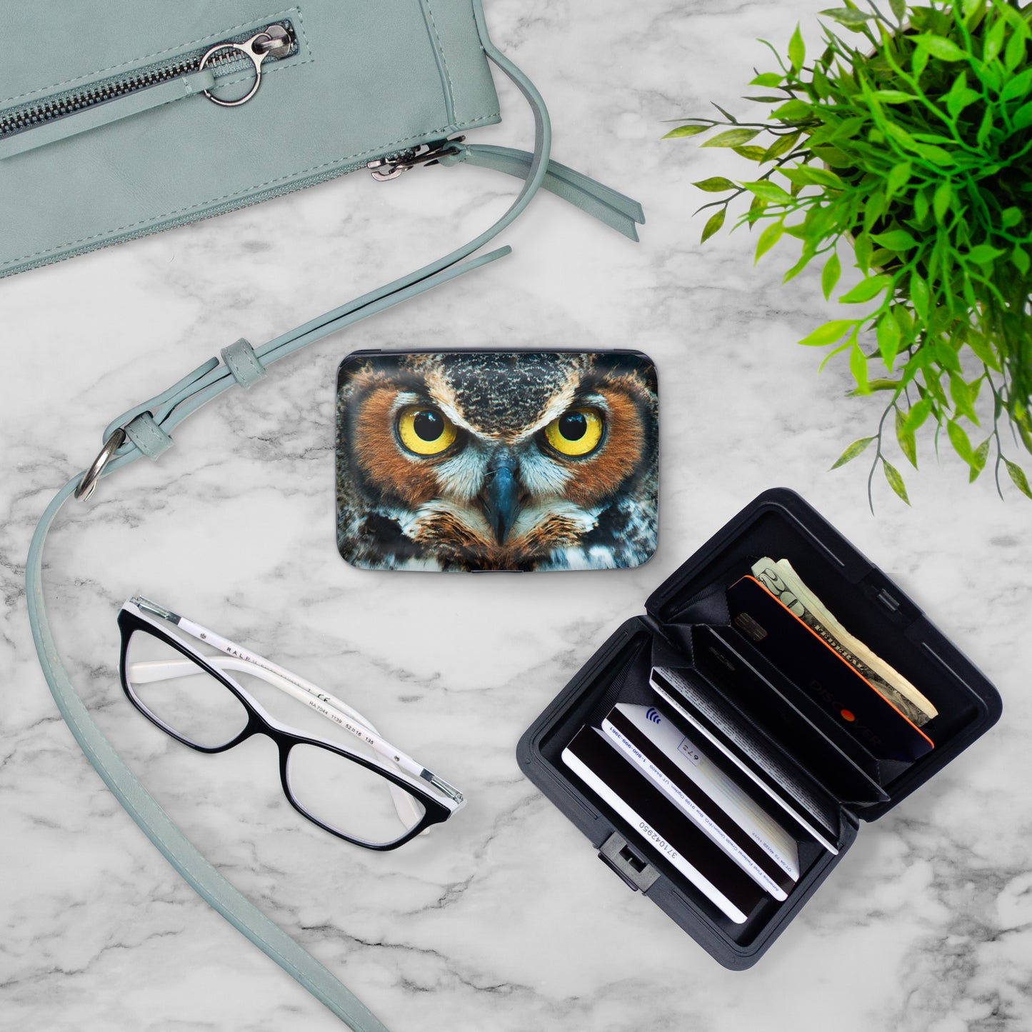Great Horned Owl Armored Wallet