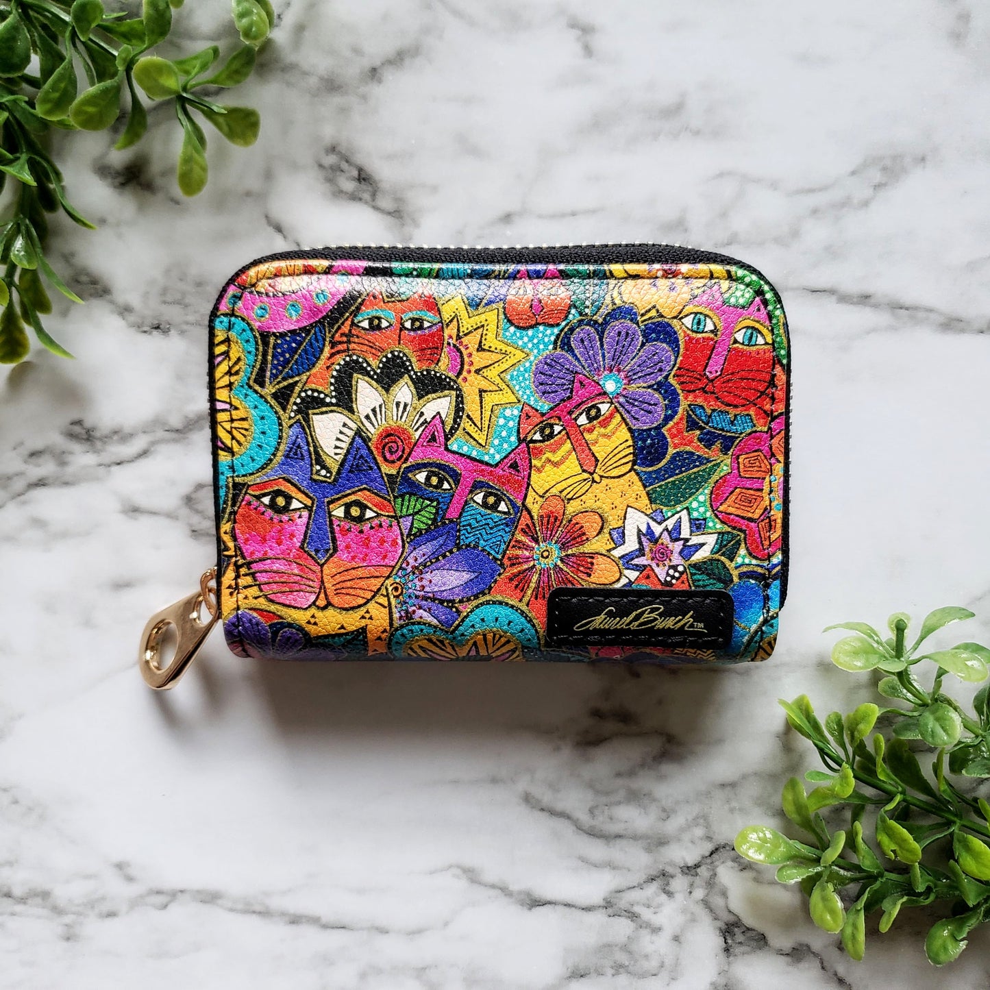 Laurel Burch Laurel's Garden Zipper Wallet
