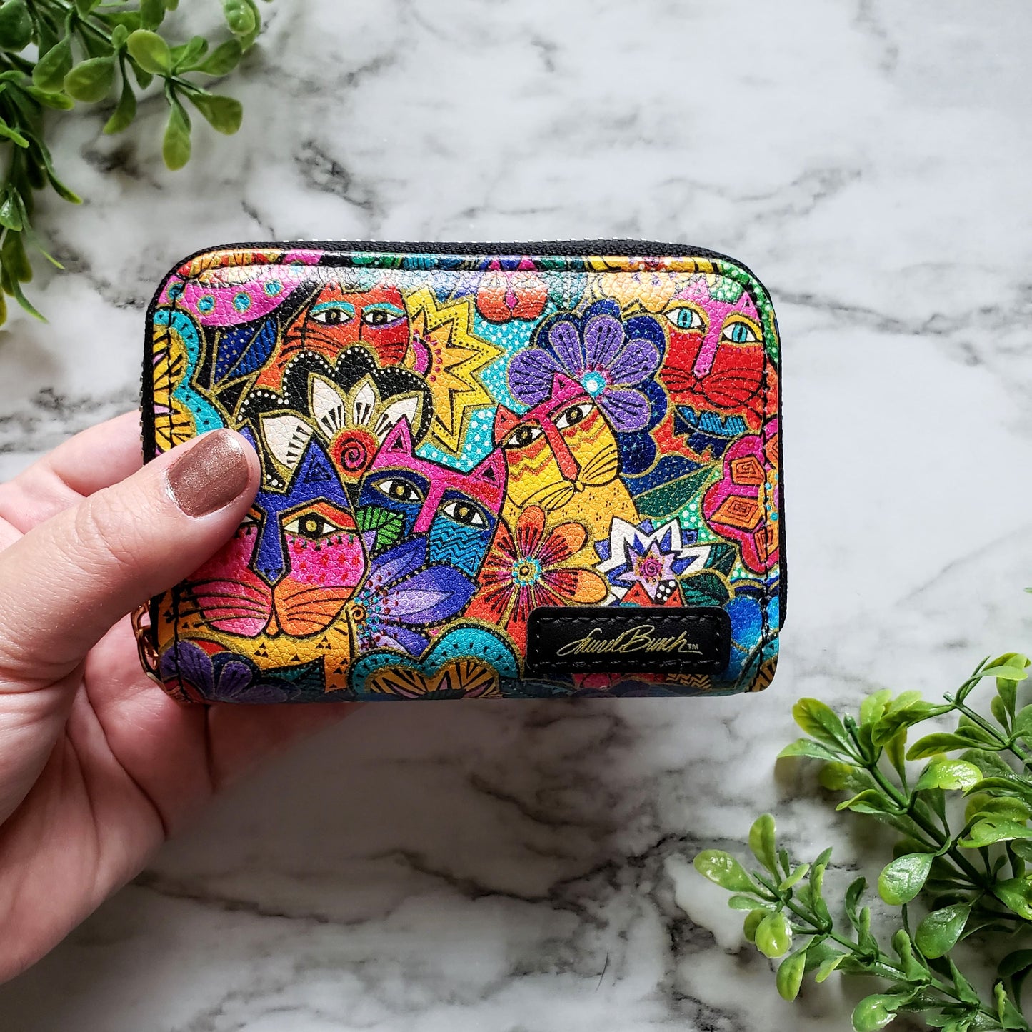 Laurel Burch Laurel's Garden Zipper Wallet