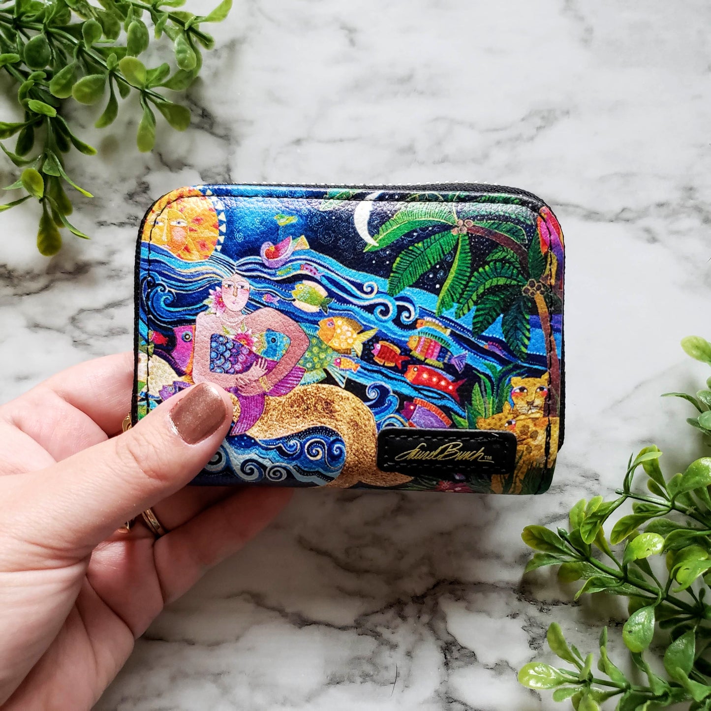 Laurel Burch Sea Goddess Zipper Wallet