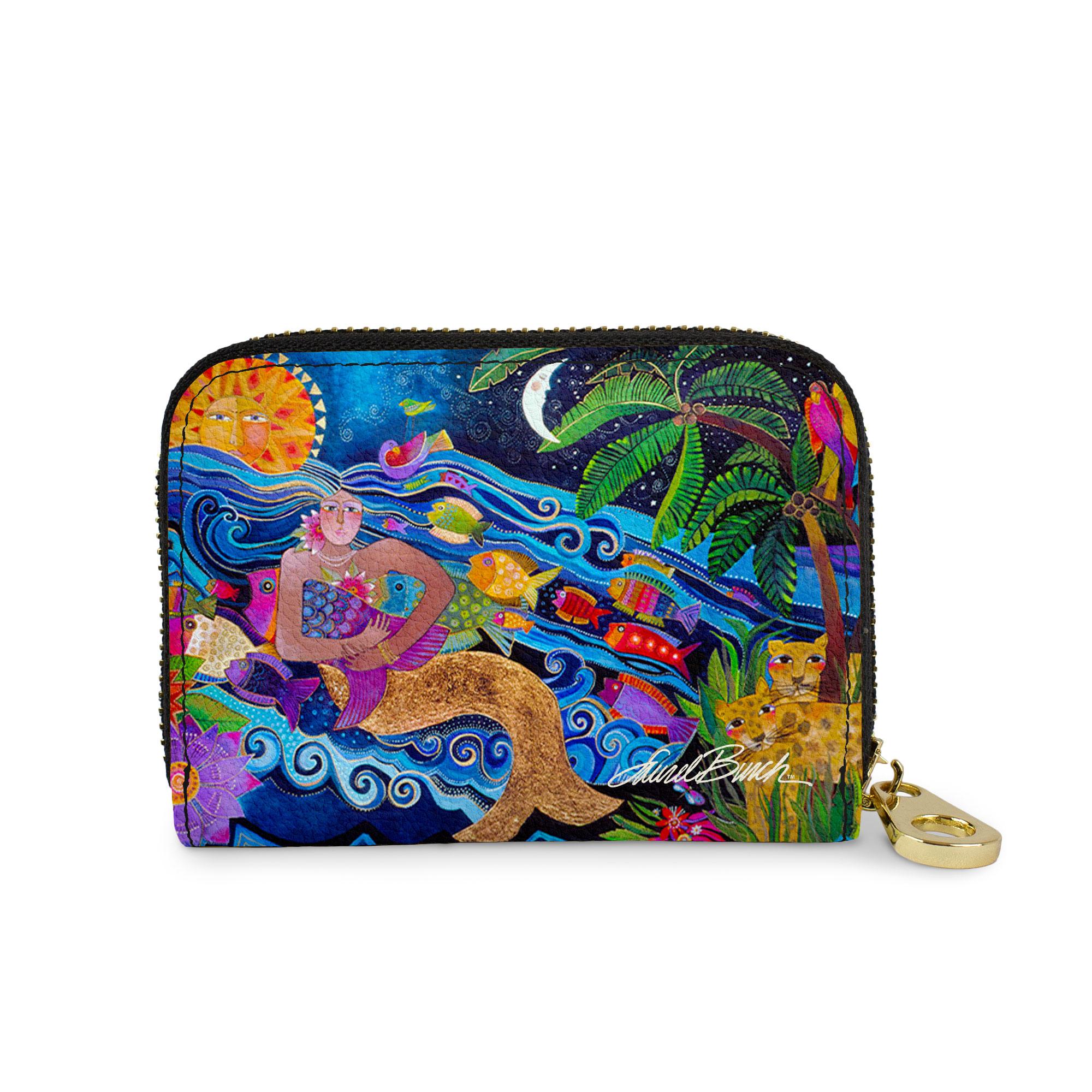 Laurel Burch Sea Goddess Zipper Wallet Monarque by Fig Design Group