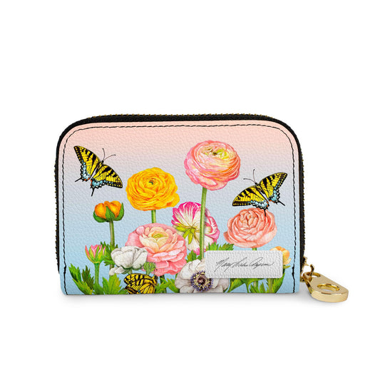 🎁 Mary Lake Thompson Ranunculus Zipper Wallet (100% off)