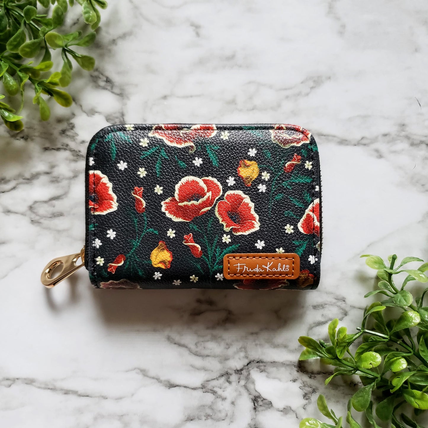 Frida Kahlo Poppies Zipper Wallet