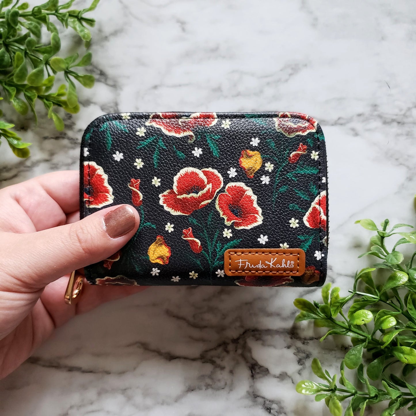 Frida Kahlo Poppies Zipper Wallet