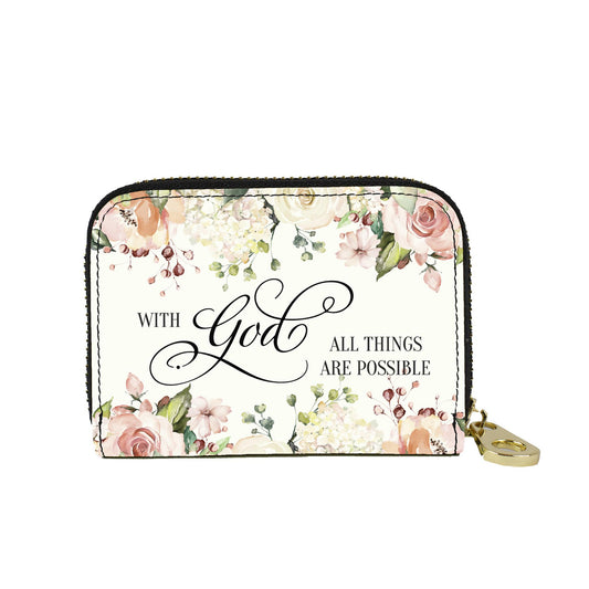 🎁 All Things Are Possible Zipper Wallet (100% off)