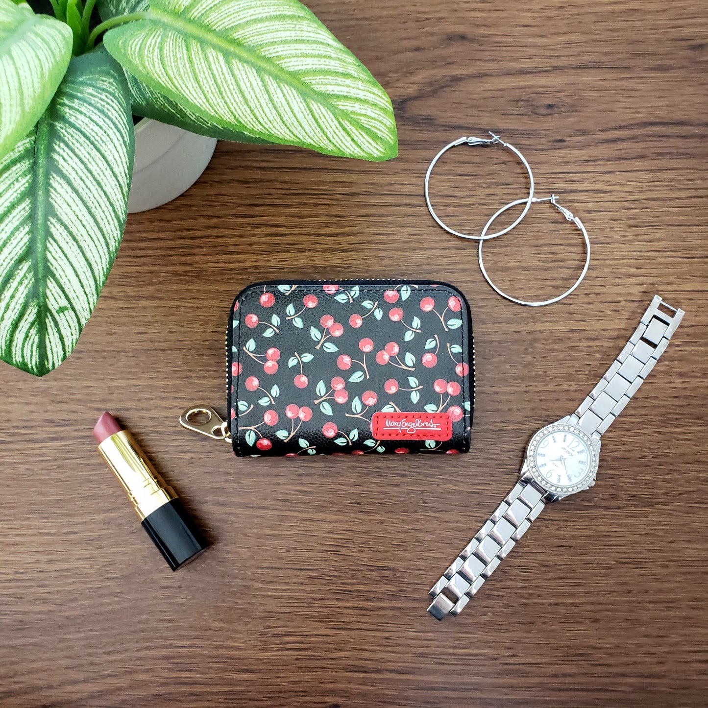 Mary Engelbreit Cherries Zipper Wallet