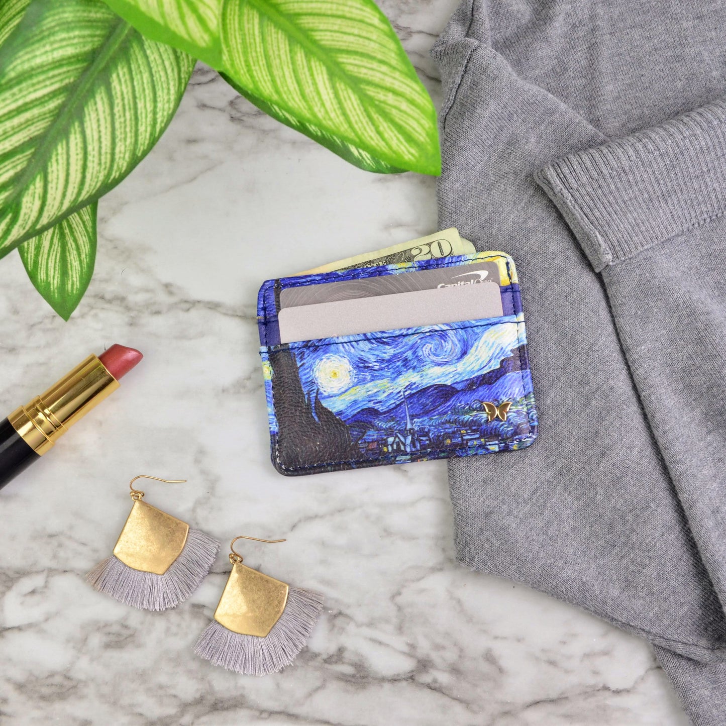 Van Gogh Starry Night Slim Wallet