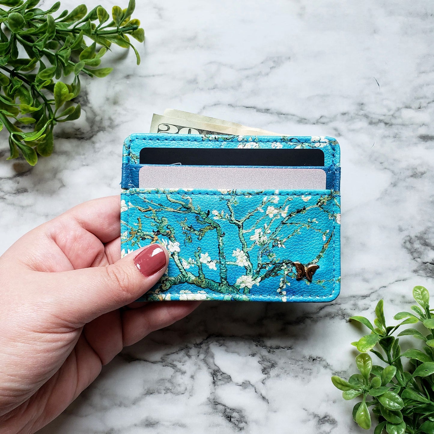 Van Gogh Almond Blossoms Slim Wallet