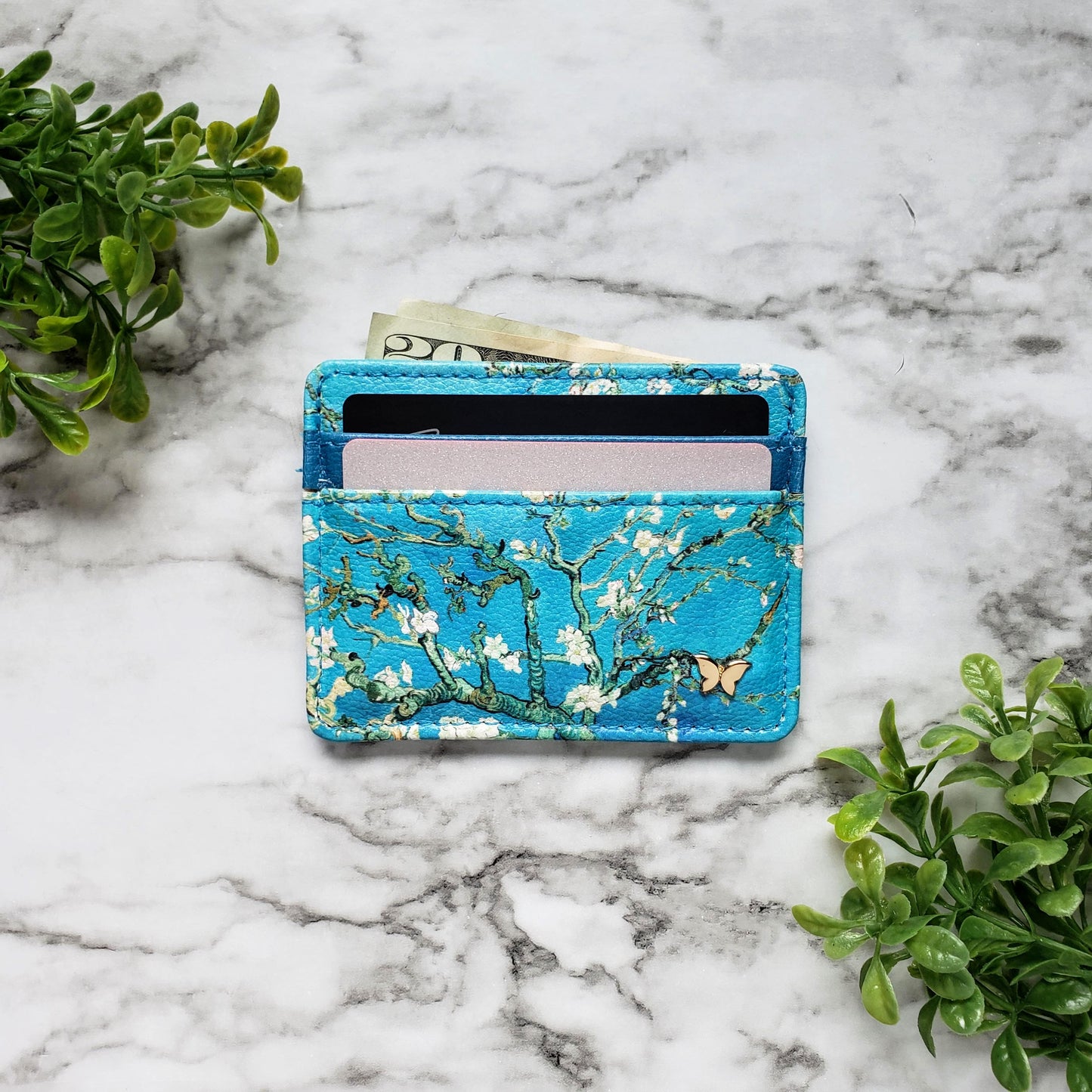 Van Gogh Almond Blossoms Slim Wallet