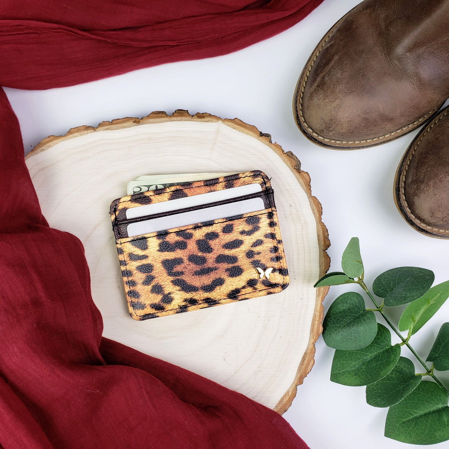 Leopard Pattern Slim Wallet