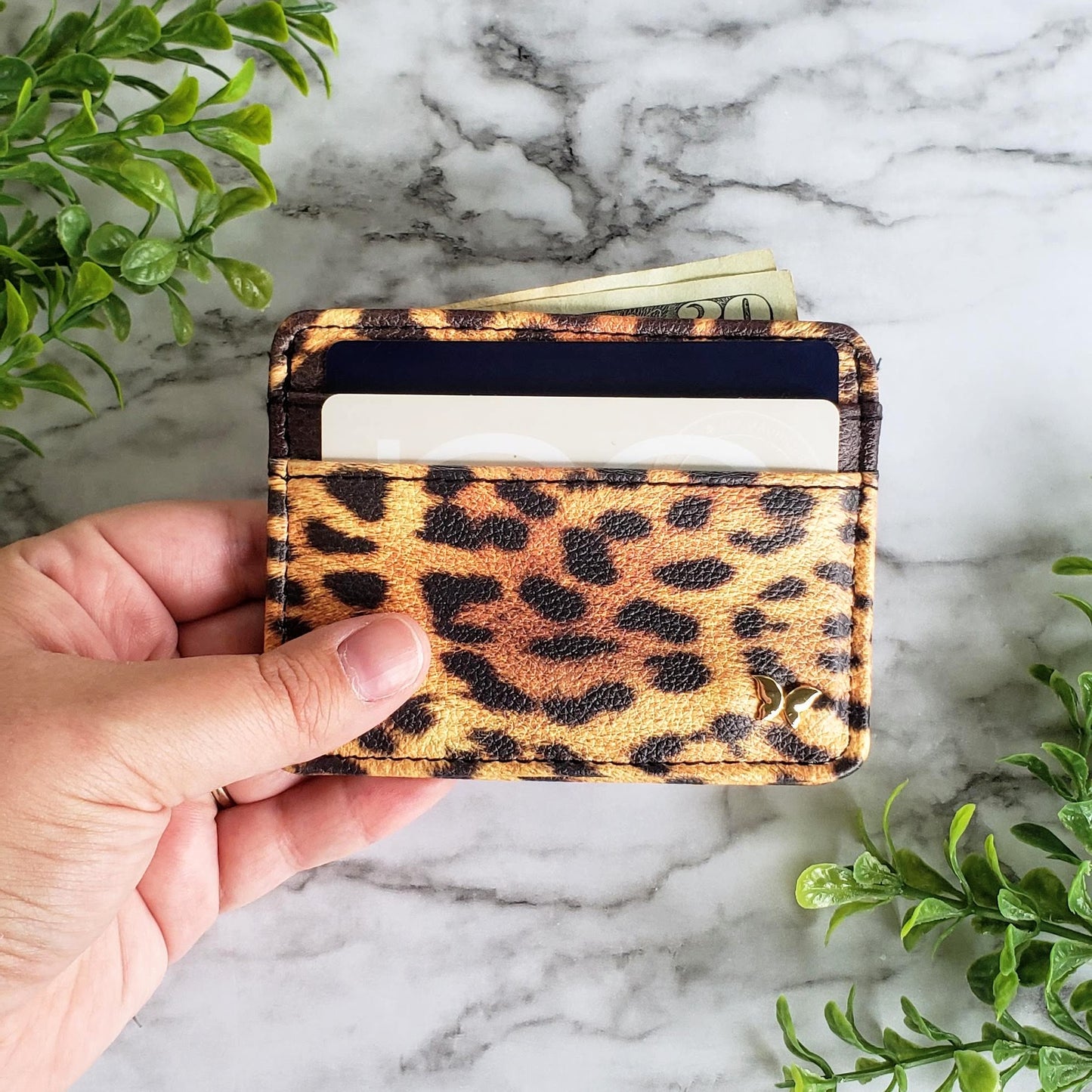 Leopard Pattern Slim Wallet