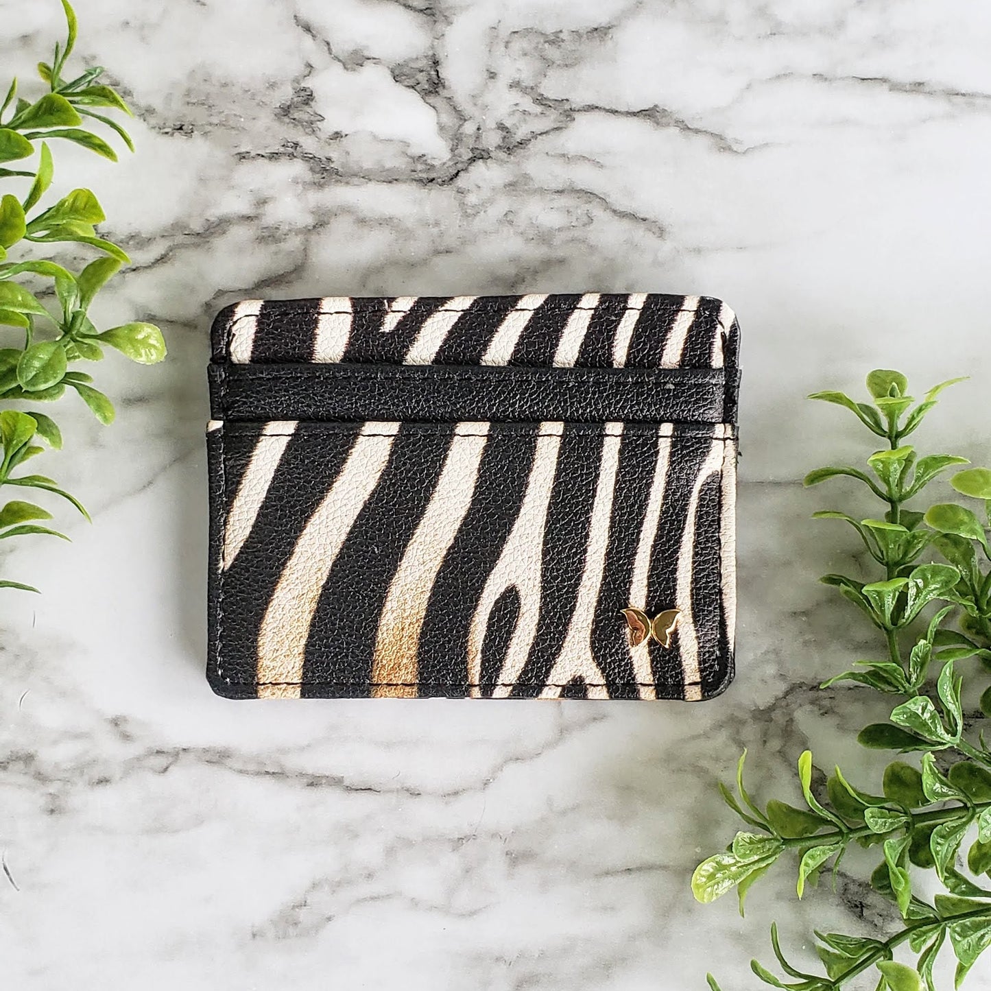 Zebra Pattern Slim Wallet