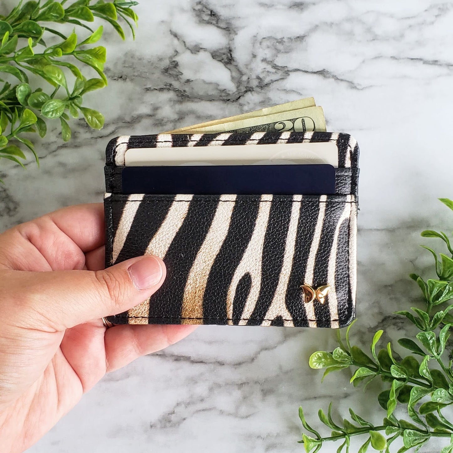 Zebra Pattern Slim Wallet