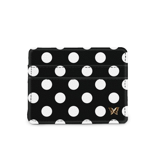 Polka Dot Black/White Slim Wallet