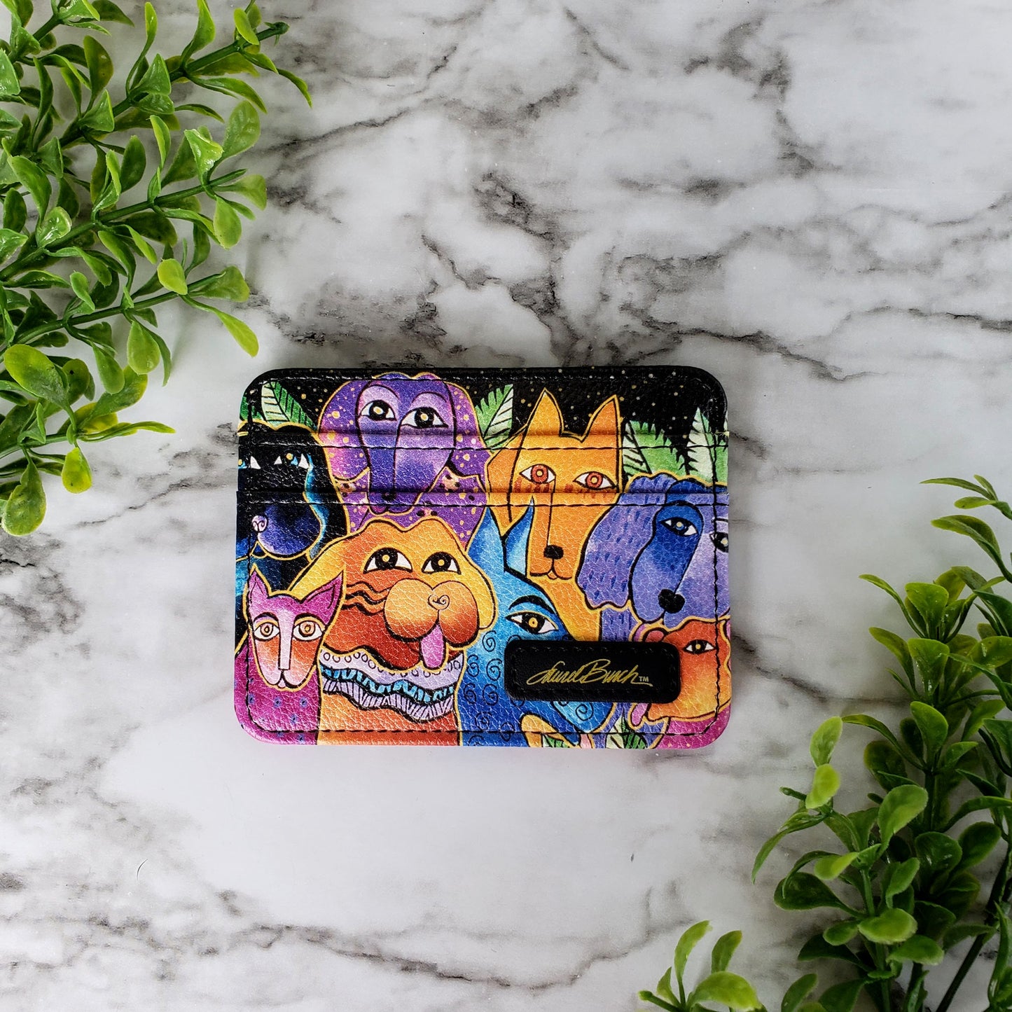 Laurel Burch Dogs and Doggies Slim Wallet