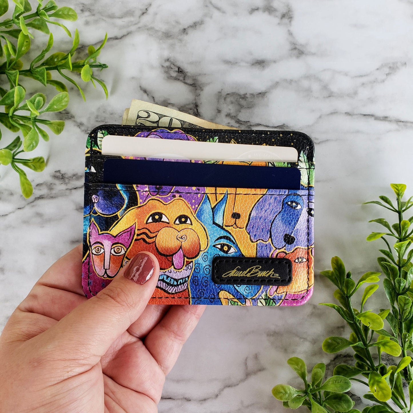 Laurel Burch Dogs and Doggies Slim Wallet